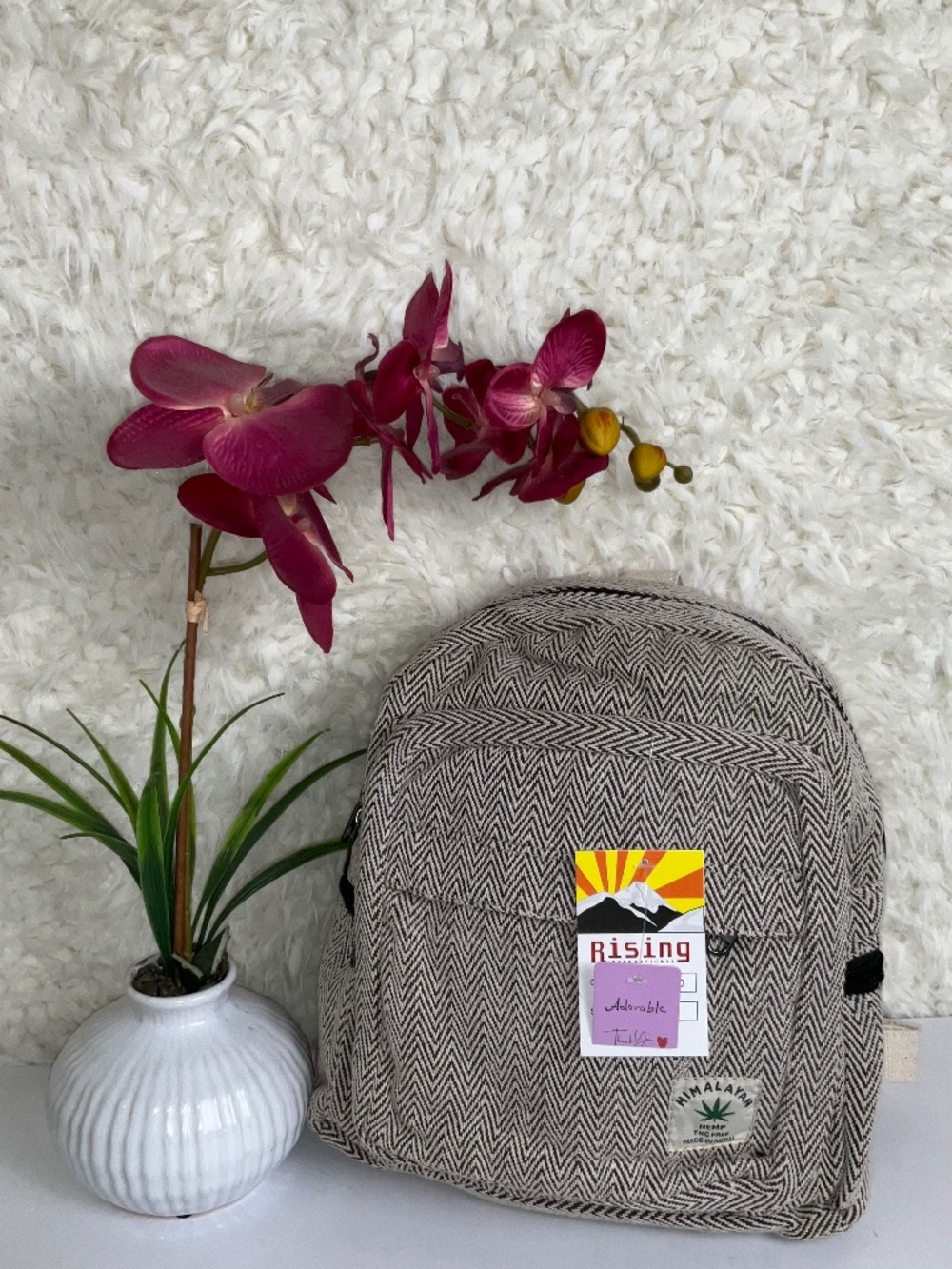 HIMALAYAN HAND CRAFTED HOBO-STYLE MINI BACKPACK~NEW!